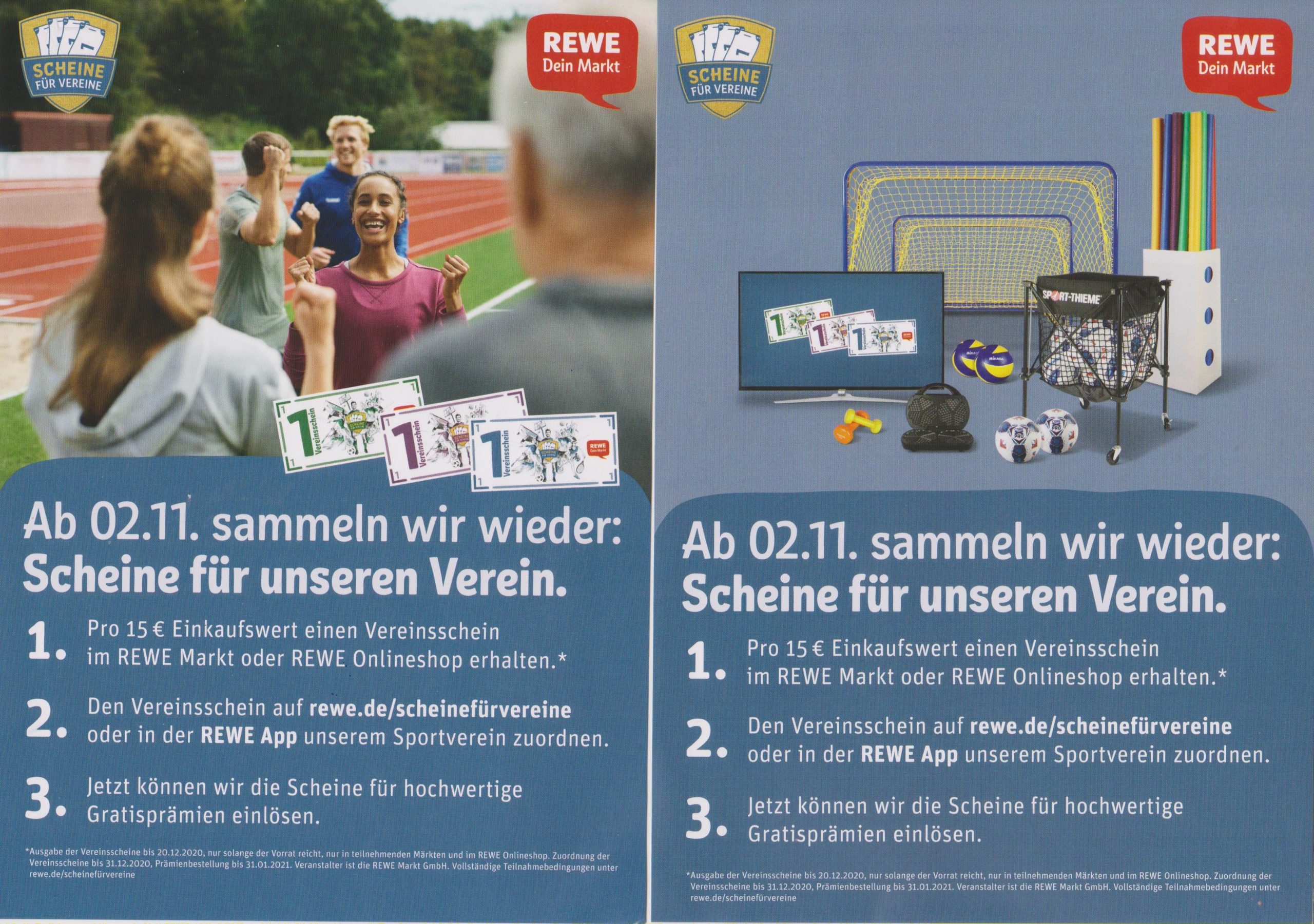 REWE Aktion: Scheine für Vereine