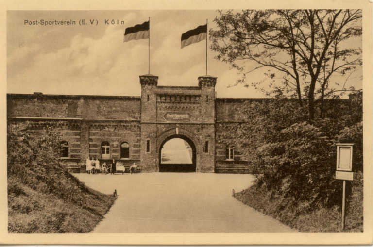 Postkarte Postkarte des Postsportverein im Fort IV